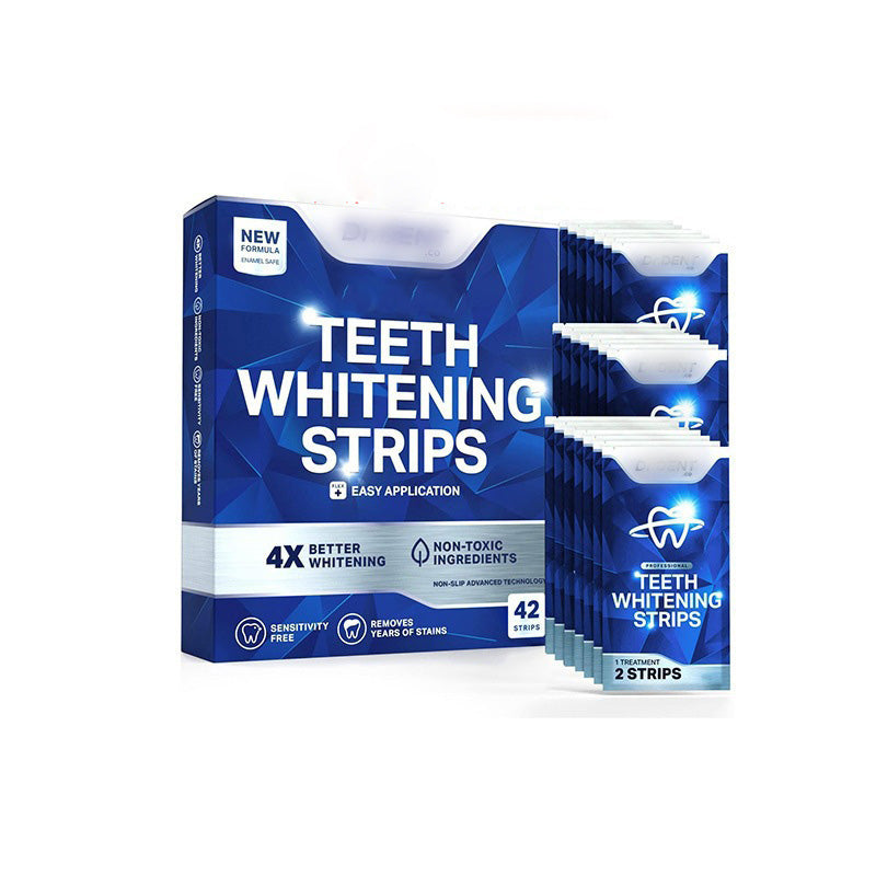 Purple teeth whitening strips
