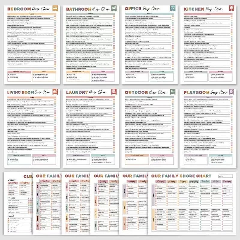 ADHD Cleaning Planner