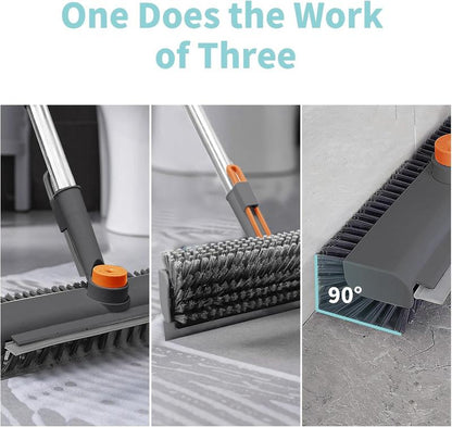 3 in 1 Floor Scrub Brush with Long Handle